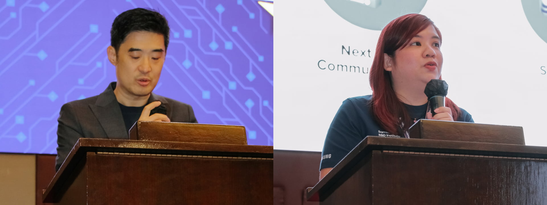 Head of R&D Center SRPH, Yong Seok Pak (Left), SRPH Learning and Development Head Loisa Amat-Buenafe (Right)